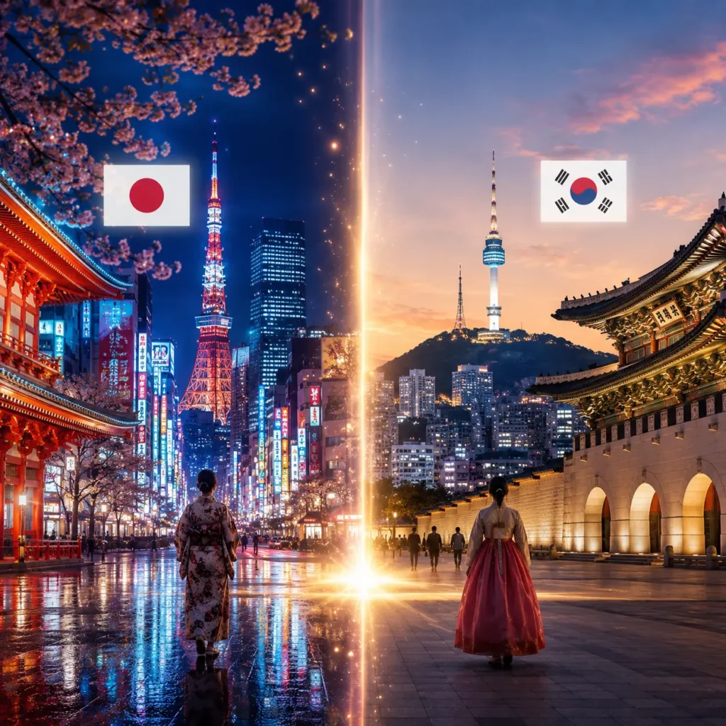 SIM fisica Japon y Corea del Sur